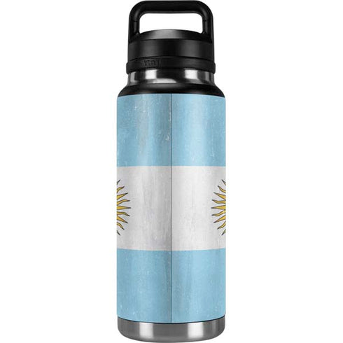 Argentina Flag Distressed YETI Rambler 36oz Bottle Skin